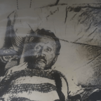 an old photo of a person