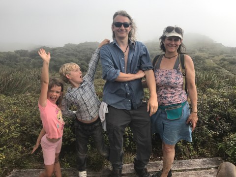 a group of people posing for the camera