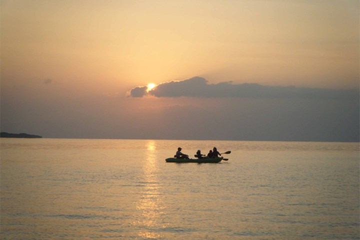 a boat on a body of water