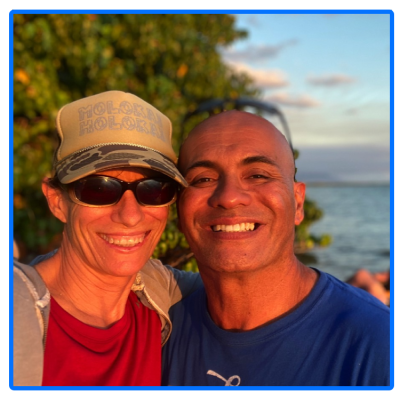 a man holding a fish